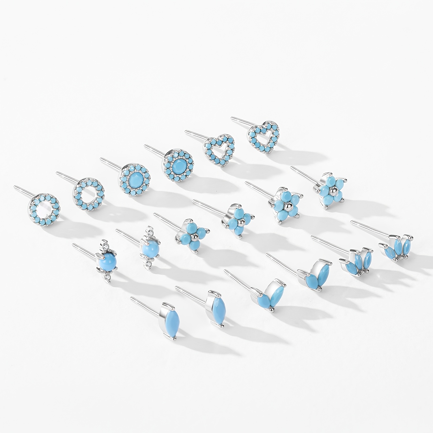 Women's 925 Sterling Silver Elegant Turquoise Earrings
